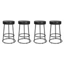 Ver imagem 1 de Kit 4 Banquetas Roma 70cm Couríssimo Preto - Salaone