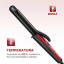 Ver imagem 4 de Modelador de Cachos Mondial Red Infinity Revestimento Cerâmico 55w Preto/vermelho Bivolt - Em-12