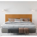 Ver imagem 4 de Cabeceira Cama Casal Ripado Bolonha Nature