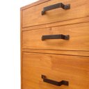 Ver imagem 6 de Gaveteiro de Madeira Pinus com 3 Gavetas e 4 Rodízios Tonalidade Castanheira