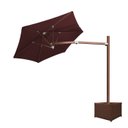 Ver imagem 2 de Ombrelone Lateral - 2,40m de Diâmetro - em Alumínio - Base Cachepô - Persianet - 09 – Marrom Escuro