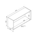 Ver imagem 3 de Nicho Parede Horizontal Organizador Multiuso Funcionale Branco