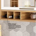 Ver imagem 7 de Cozinha Compacta Modulada 100% MDF 4 Peças 7 Portas 5 Gavetas e Vidro 274cm Vicenza Espresso Móveis Branco/Amêndoa