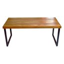 Ver imagem 5 de Conjunto Mesa Industrial Bernardo Madeira Maciça 2,50mx100cm C- Ferragem Preta e 10 Cadeiras