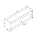 Ver imagem 3 de Nicho Parede Horizontal Organizador Multiuso Funcionale