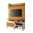 Ver imagem 2 de Home Theater Decorativo Globo C/rodízios para Tv até 55 Polegadas Cinamomo/off White G26 - Gran Belo