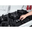 Ver imagem 5 de Cooktop a Gás Fischer Ferro Fundido Infinity 5q Mesa Vidro Preto Bivolt 26298-57077