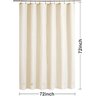 Barossa Design Forro de Cortina de Chuveiro Bege com 6 Ímãs - 7