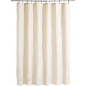Barossa Design Forro de Cortina de Chuveiro Bege com 6 Ímãs