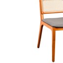 Ver imagem 4 de Cadeira para Mesa de Jantar Adele 44cm Madeira Maciça | Linho Cinza - Sallar Home