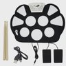 BATERIA ELETRONICA DIGITAL PORTATIL 10 PADS 2 PEDAIS COM ESTILO MUSICAIS - 7