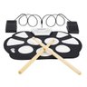 BATERIA ELETRONICA DIGITAL PORTATIL 10 PADS 2 PEDAIS COM ESTILO MUSICAIS - 1