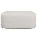 Ver imagem 5 de Kit 02 Puffs Decorativos Orgânico para Living Quarto 100cm Doha W01 Bouclê Cru - Lyam Decor