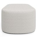 Ver mais imagens de Kit 02 Puffs Decorativos Orgânico para Living Quarto 100cm Doha W01 Bouclê Cru - Lyam Decor