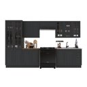 Ver imagem 2 de Armário de Cozinha Modulada Completa Fidelitá Nara 100% MDF 6 Peças 360cm 16 Portas 2 Gavetas sem