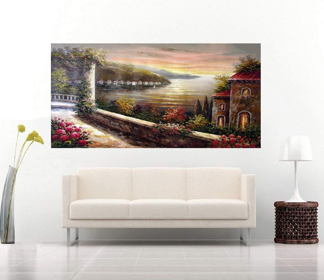 Quadro Pintura Paisagem Óleo Sobre Tela 3001: 60cm (A) x 110cm (L) - 3