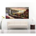 Ver imagem 3 de Quadro Pintura Paisagem Óleo Sobre Tela 3001: 60cm (A) x 110cm (L)