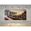 Ver imagem 4 de Quadro Pintura Paisagem Óleo Sobre Tela 3001: 60cm (A) x 110cm (L)
