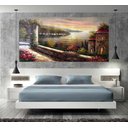 Ver imagem 5 de Quadro Pintura Paisagem Óleo Sobre Tela 3001: 60cm (A) x 110cm (L)