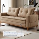 Ver imagem 6 de Sofá Living 2 Lugares 210cm com Base de Madeira Sidney