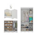 Ver imagem 5 de Quarto Bebê Completo Berço 3 em 1/Guarda-Roupa 3 Portas/Cômoda 4 Gavetas Vicente Multimóveis