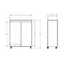 Ver mais imagens de Sapateira para Hall de Entrada com Branco e Amadeirado 2 Portas - Mdf