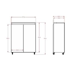 Sapateira para Hall de Entrada com Branco e Amadeirado 2 Portas - Mdf - 3