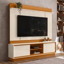 Ver imagem 2 de Estante Home Theater Siena Cinamomo/off White para Tv até 75” - Madetec