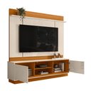 Ver imagem 3 de Estante Home Theater Siena Cinamomo/off White para Tv até 75” - Madetec