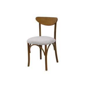 Cadeira Anita Estofada Madeira Maciça Cozinha Decorativa Studio Metal Madeira Imbuia