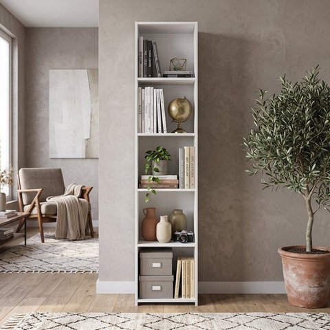 Estante Multiuso Organizador 182x33cm 4 Prateleiras Funcionale Branco