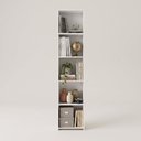 Ver imagem 2 de Estante Multiuso Organizador 182x33cm 4 Prateleiras Funcionale Branco