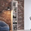 Ver imagem 3 de Estante Multiuso Organizador 182x33cm 4 Prateleiras Funcionale Branco