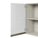 Ver imagem 5 de Armario Aereo 1 Porta Mdf 30 Cm Kali 12201 Bianco Toq Branco Uv Nicioli