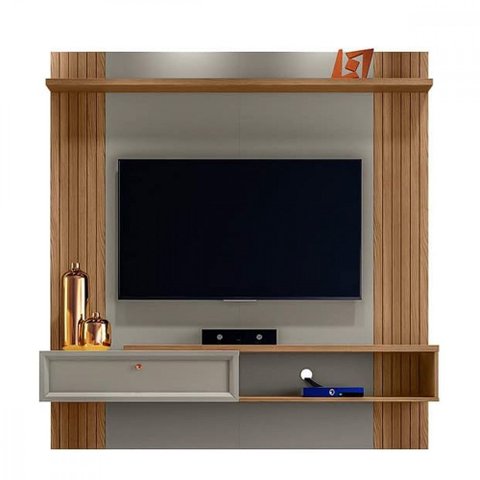 Painel Home Pitanga - 152cm 1 Porta Tv até 60 Ripado - Moval
