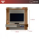Ver imagem 5 de Painel Home Pitanga - 152cm 1 Porta Tv até 60 Ripado - Moval
