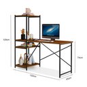 Ver imagem 3 de Escrivaninha Office Rubi em Mdf Industrial com Prateleiras Klm Store