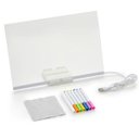 Ver imagem 2 de Lousa Luminaria Led Quadro Desenho Caneta Recado Anotaçao Escrita Decoraçao Mesa Quarto Trabalho Qua