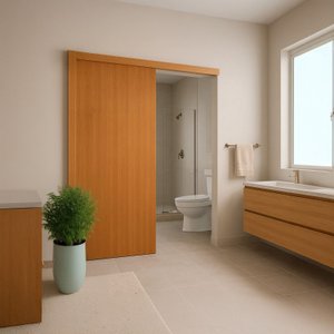 Porta de Correr P/ Verniz 210x120 Completa