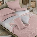 Ver imagem 3 de Colcha Queen com Almofadas 300 Fios Panamá - Marken Fassi Rosa