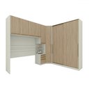 Ver imagem 2 de Guarda-roupa Casal Modulado Seletto 8 Portas 6 Gavetas Me24 Areia/jequitibá - Henn