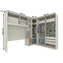 Ver imagem 4 de Guarda-roupa Casal Modulado Seletto 8 Portas 6 Gavetas Me24 Areia/jequitibá - Henn