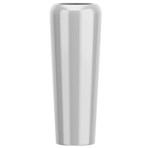 Vaso Decorativo Fibra de Vidro Florida M 80cm Prata Metalizado