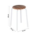 Ver imagem 4 de Kit 4 Banquetas Corino Espuma D12 48x33cm Aço Expert