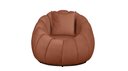 Ver imagem 2 de Kit Poltrona Decorativa C/puff e Almofada Concha Veludo Terracota - Montanaris Decor