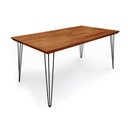 Ver imagem 3 de Conjunto Sala de Jantar Mesa Industrial Lanna com Buffet Aparador Deltan Madeira Maciça - Marrom