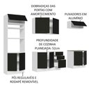 Ver mais imagens de Cozinha Completa 270001 Com Armário E Balcão Branco/Preto
