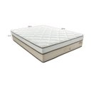 Ver imagem 2 de Colchão Casal Molas Ensacadas Aquárius 34x 188x 138cm Montreal Branco/Tecido Suede Bege, Malha 240g