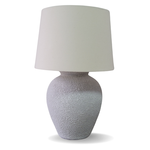 Abajur Rústico em Cerâmica Esmaltada Decoração Quarto Sala