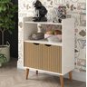 Aparador Cantinho do Café Buffet:off-white C/ Canelado - 1